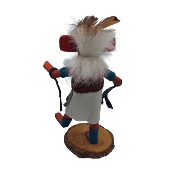 Kachina Handmade Doll Signed 7 Inch Hilil AM Native American Indian Art Wood - Picture 5 of 10